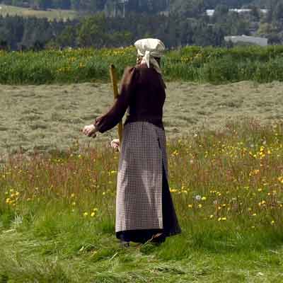 Mähen mit der Sense